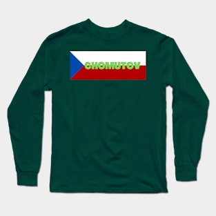 Chomutov City in Czech Republic Flag Long Sleeve T-Shirt